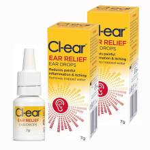Cl-ear Ear Relief Ear Drops - Easy Squeeze Bottle for Itchy Ear Soothing, Trapped Water, Swimmer's Ear, Outer Ear Ache, Blocked Ear Solution - Expert