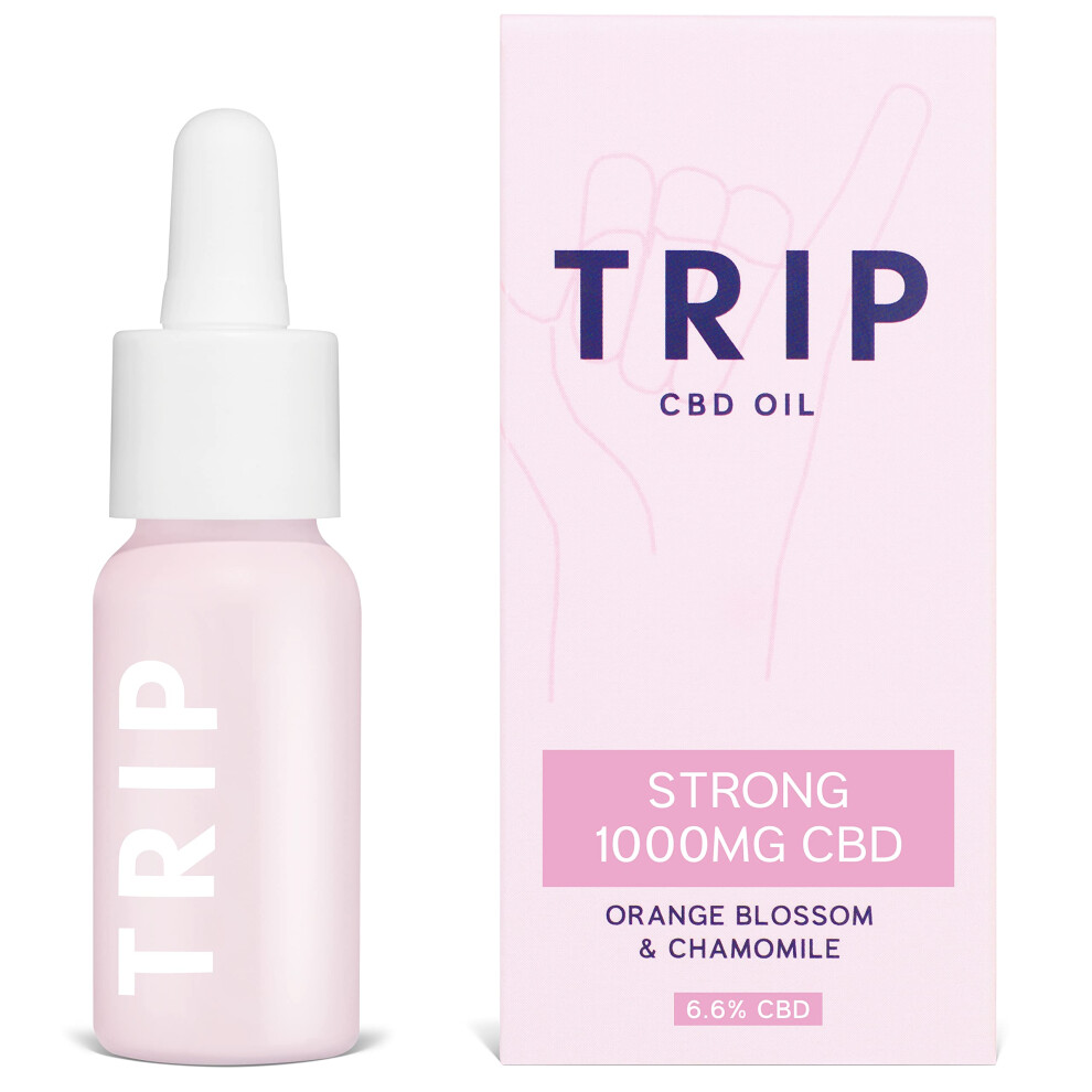 Trip Cbd Oil 1000Mg (High Strength), Orange Blossom, Vegan, 100% Natural, Flavoured Cbd Oil Blended With Mct Coconut Oil (Pack Of 1) 45722899