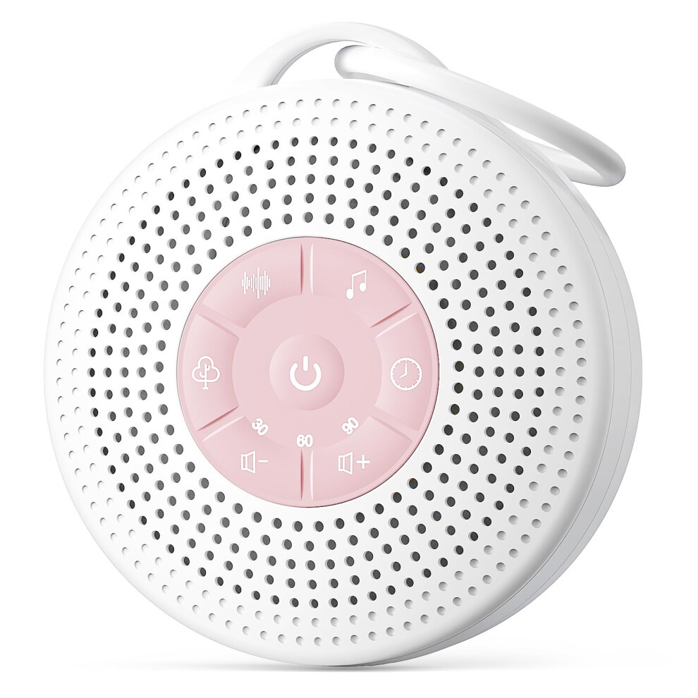 Gmeka White Noise Machine Baby, Portable Noise Machine For Adults With 2000Mah Battery, Rain Sound Machine With 21 Soothing Sounds, Sound Therapy Wit