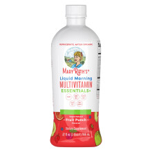 MaryRuth Organics, Liquid Morning Multivitamin Essentials+, Essential Vitamins & Minerals, Sugar Free, Strawberry Flavour, 946ml, Vegan, Gluten Free