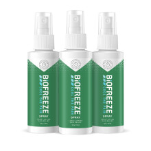 Biofreeze Pain Relief Spray, 118ml X 3, Cooling Spray, Cyrotherapy, Muscle Pain, Joint Pain, Arthritis Pain Relief, Longer Lasting, Soothing Effect,