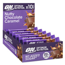 Optimum Nutrition Nutty Chocolate Caramel Protein Bar, 10 x 70 g
