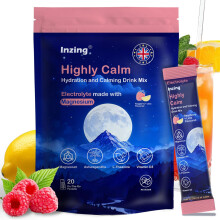 Inzing Cortisol Drink Sachets: Calm Drink for Relaxation,Focus,Sleep (20 Servings)
