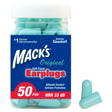Mack's Ear Care Original Soft Foam Earplugs - Pack of 50 Pairs