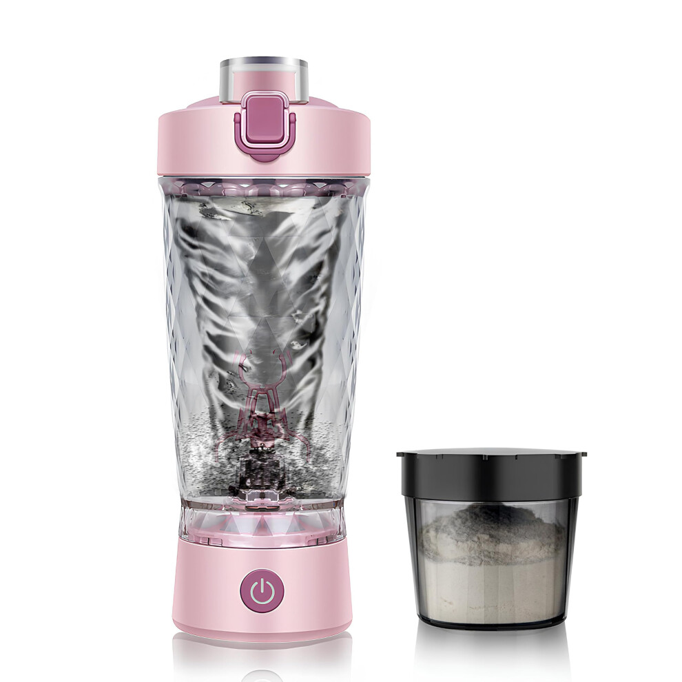 Mountop Electric Protein Shaker Bottle, Mixer Cup For Shakes And Meal Replacements, Bpa-Free, Portable Blender Cup With A Supplement Storage, Usb Rechargeabl