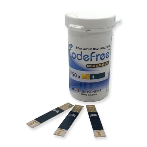 100 Strips - SD Codefree Blood Glucose Monitor/Monitoring Test/Testing Kit Replacement Strips 2