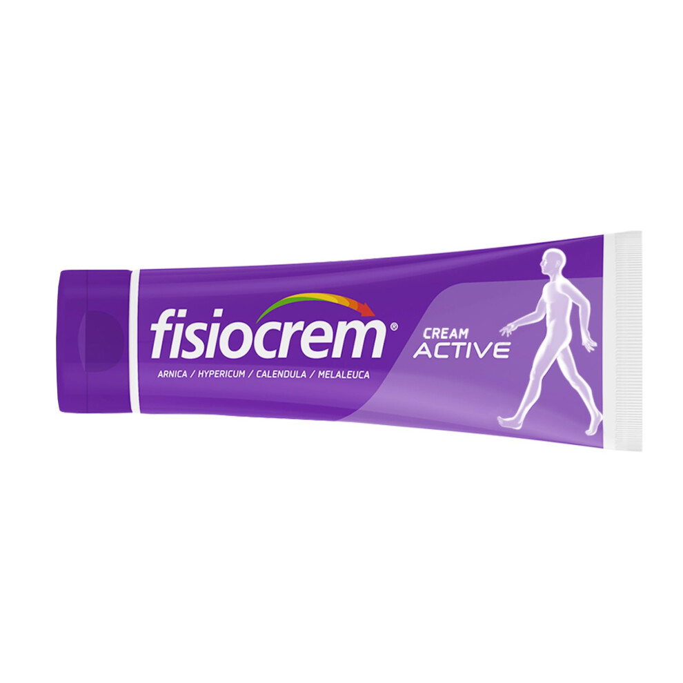 Solugel Fisiocrem Fisiocrem Cream Active - Herbal Moisturising Massage Rub For Neck, Shoulders & Back Comfort - Contains Arnica Montana - Trusted 30+ Years - 60Ml