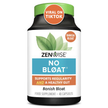 Zenwise Health No Bloat - Probiotics, Digestive Enzymes - Ginger, Dandelion, and Lactase to Improve Digestion (48 Count)