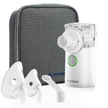 Hangsun Nebuliser Machine for Adults and Kids, Portable Handheld Silent Inhaler CN750 with Storage Bag for Travel and Home Use