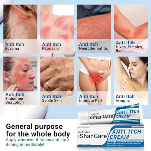 iShanCare Anti Itch Cream, Maximum Strength Instant Itch Relief for ...