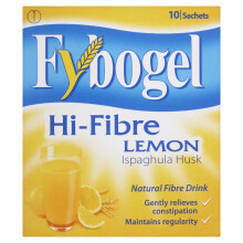Fybogel Natural Hi-Fibre Lemon Fibre Drink Sachets - Pack of 20