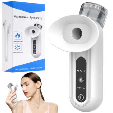 Eye Steamer for Dry Eyes, Steam Wand for Dry Eyes, Heated Nano Eye Mist Sprayer with Cold & Hot Compress Modes, Handheld Face Eye-Relief Steam Machin