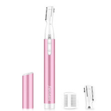 Upgraded Eyebrow Trimmer, Funstant Precision Facial Hair Trimmer for Women Battery-Operated Electric Eyebrow Razor with Comb No Pulling Sensation Pai