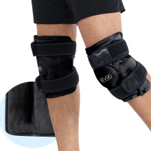 REVIX Ice Packs for Knee Injuries Reusable, Gel Ice Wraps with Cold Compression for Injury and Post-Surgery, Plush Cover and Hands-Free Application,