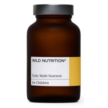 WILD NUTRITION Food-Grown Kids Daily Multi Nutrient | Kids Multivitamin with B Vitamins, Magnesium, Zinc, Vitamin D, and More to Support Immunity, B