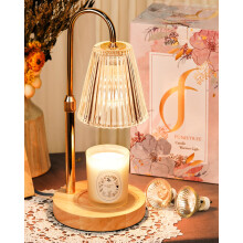 Funistree Candle Warmer Lamp with Dimmer, Valentines Candle Warmer Gifts for Her Women, Birthday Presents for Mum Friends, New Home Gifts, Candle Hea