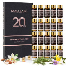 MAYJAM Fragrance Oil Gift Set, Top 20 Essential Oils Set for Diffusers for Home, Long Lasting Scented Oil Kit for Aromatherapy, Bath Bombs Soap Candl