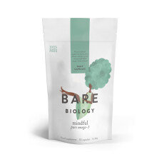 Bare Biology Omega 3 Fish Oil Pouch - Mindful Omega 3 Capsules (30 Servings) DHA 560mg, Supports Brain Function & Eye Health