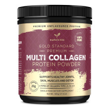 Multi Collagen Protein Powder 500G | Unflavoured | Types I, II, III, V & X, Hydrolyzed Grass Fed Bovine | Wild Caught Fish | Free-Range Chicken & Egg