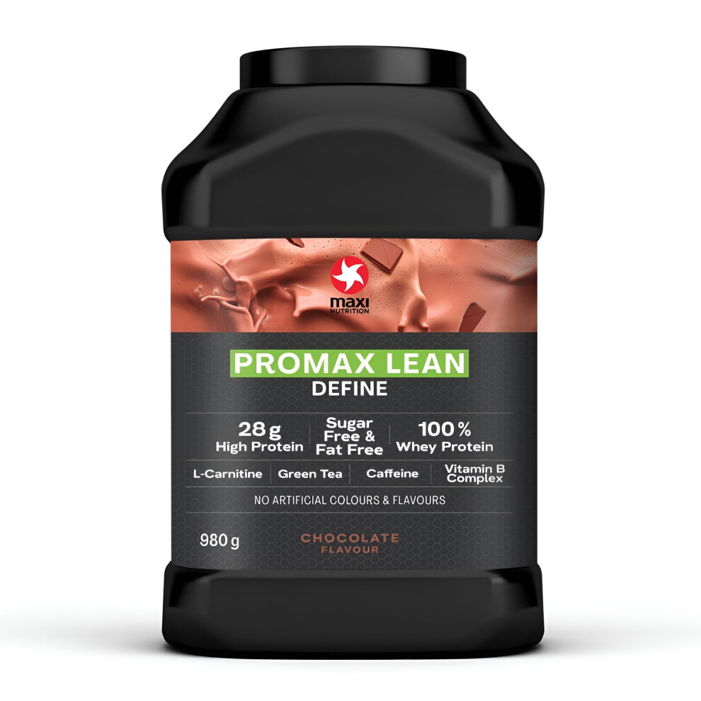 Maxinutrition - Promax Lean, Chocolate - Whey Protein Powder For Lean Muscle Development - Sugar Free, Fat Free, 28G Protein, 128 Kcal Per Serving, 9