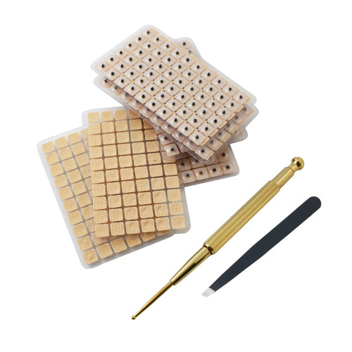 Multi-Condition Ear Seed Kit 600 Counts, eBook Placement Chart, Probe, Acupuncture Chart, Tweezers 1