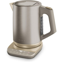 Ninja Perfect Temperature Kettle, 1.7L, with Temperature Control, LED Display, Easy to Use Kettle with Rapid Boil and Temperature Hold, Stone/Gold KT