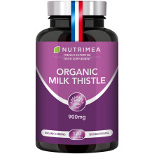 Organic Milk Thistle high Strength - Pure Seed Powder Excipient Free - Triple Action Liver Supplement: Detoxify, Protect & Strengthen - 120 Vegan Cap