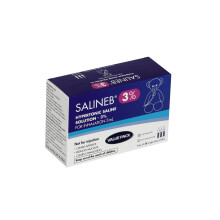 Salineb 3% Hypertonic Saline Solution Vials for Inhalation Pack of 30 Single-dose of 5ml - Clears Airways, Reduces Mucous, Clears Congestion, Inhalat