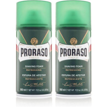 Proraso Shaving Foam, 300ml, Refreshing and Toning Shaving Foam with Eucalyptus Oil and Menthol, Made in Italy, Green (Pack of 2)