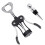 Foho Corkscrew Wine Bottle Opener with Bottle Stopper, Waiters 1