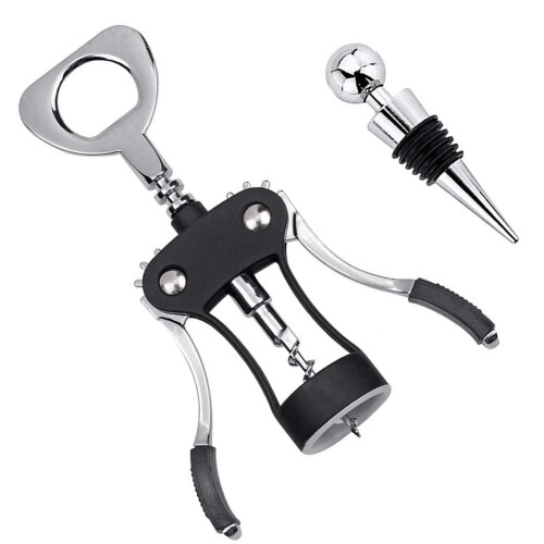 Foho Corkscrew Wine Bottle Opener with Bottle Stopper, Waiters