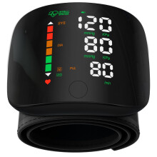 Wrist Blood Pressure Monitor with Led Touch Screen -Adjustable Wrist Blood Pressure Cuff from 5.3 inches to 7.6 inches,Rechargeable Wrist Bp Monitor