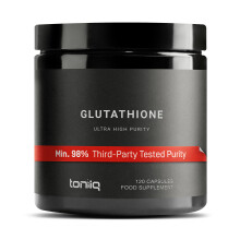 Ultra High Strength Glutathione Capsules - 1000mg Concentrated Formula - 98%+ Highly Purified and Bioavailable - Non-GMO Fermentation - 120 Capsules