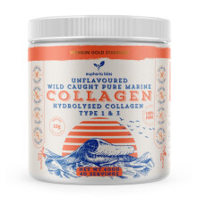 Marine Collagen Powder Type 1 & 3 | Wild Caught Fish | Non-GMO | Unflavoured for Women & Men | Healthy Skin, Hair, Joints & Bones | 400G