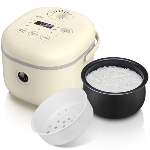 Bear Multifunctional 4 Cups(Uncooked) Rice Cooker with Steamer and 6