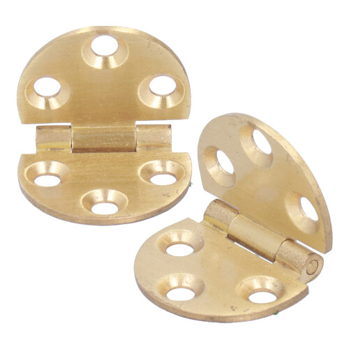 Folding Table Hardware Set, Solid Brass Hinge for Sewing Machine Table, Jewelry Box Drawer Fitting, Elegant Copper Finish, Heavy Duty Flip Top, 2 Set 1