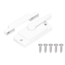 Sliding Window Sash Lock, Counterbore Shape Design Offers Secure Attachment, High-Quality Zinc Alloy With Anti-Corrosion Powder Coated Finish For