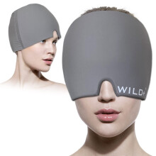 WILD+ Migraine Relief Cap, Gel Cold & Hot Therapy Headache Relief Cap, Reusable Ice Hat Cold Cap for Migraine, Eye Mask Used for Sinusitis/Tension/St