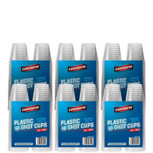 Shot Glasses Multi-Use Plastic Crystal Clear Hard Plastic Cups 30ml - 1 oz (300 Cups)