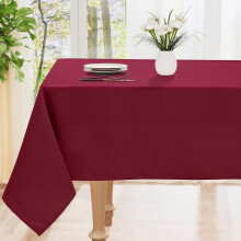 smiry Table Cloth Wipe Clean Rectangular 140x300 cm, Wipeable Water Resistant Polyester Tablecloth, Washable Fabric 10 to 12 Seater Dining Table Cove