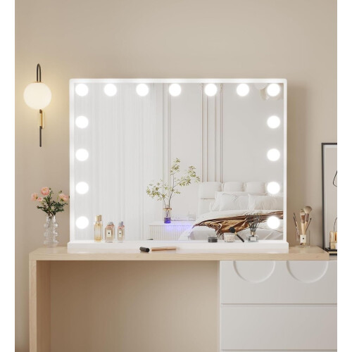AVC Designs Hollywood Vanity Cosmetic Mirror with LED Lights Large 1