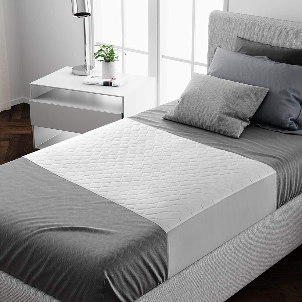 Lynmark Waterproof Bed Protector With Tuck-In Flaps - Washable Bedwetting & Incontinence Sheets Absorb Up To 2L - Leak-Proof Oeko-Tex Certified Cott