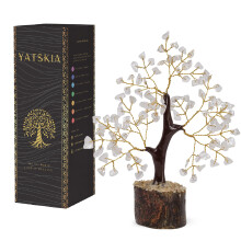 YATSKIA Clear Quartz Crystal Tree, Healing Crystals and Gemstones, Birthday Gifts for Women, Crystal Stones Room Decor, Feng Shui Home Decor, Thank Y