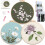 Myfelicity Embroidery Kit, 3 Flower Pattern Sets, Includes 3 Patterned 1