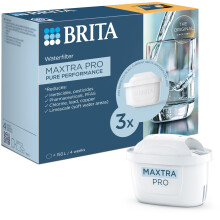 BRITA MAXTRA PRO Pure Performance Water Filter Cartridge - 3 Pack - Original BRITA Refill reducing impurities, Chlorine, PFAS, pesticides and limesca