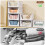 TidyIsles 8 Pack Plastic Folding Closet Stackable Storage Basket Closet Storage White 5