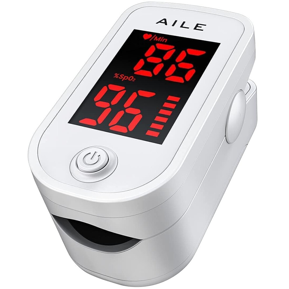 Aile Oxygen Monitor Finger Adults-Kids Heart Rate Monitor Spo2 Pulse Oximeter Uk Approved Medical Device Sats Blood Saturation Monitor Ce Certified - 56974454