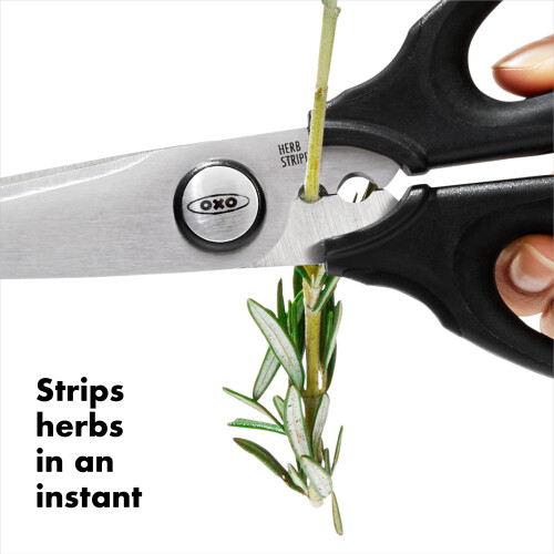 OXO 1072121 Good Grips Kitchen & Herb Scissors , Silver/Black 2