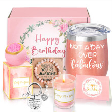 Birthday Gifts for Women, Happy Birthday Hamper Basket For Her, Pamper Box For Ladies Presents for Mum, Friends, Sister, Wife by Sheinly