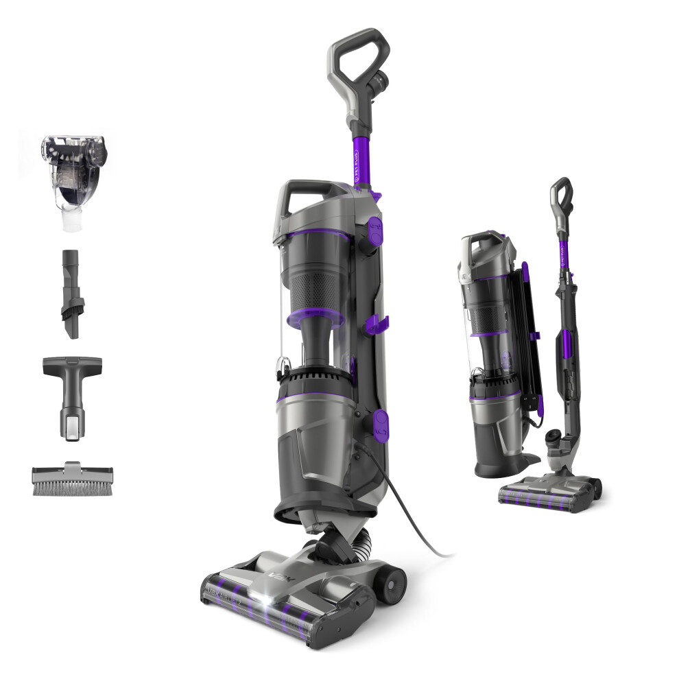 Vax Air Lift 2 Pet Plus Upright Vacuum | Versaclean Technology | Lift Out Technology | Additional Tools - Cdup-Plxp, Grey/Purple